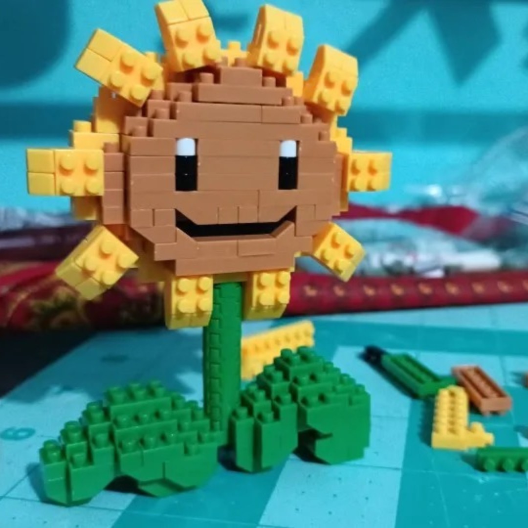 Kids Zombie Toys - Plants VS Zombies blok kecil kartun