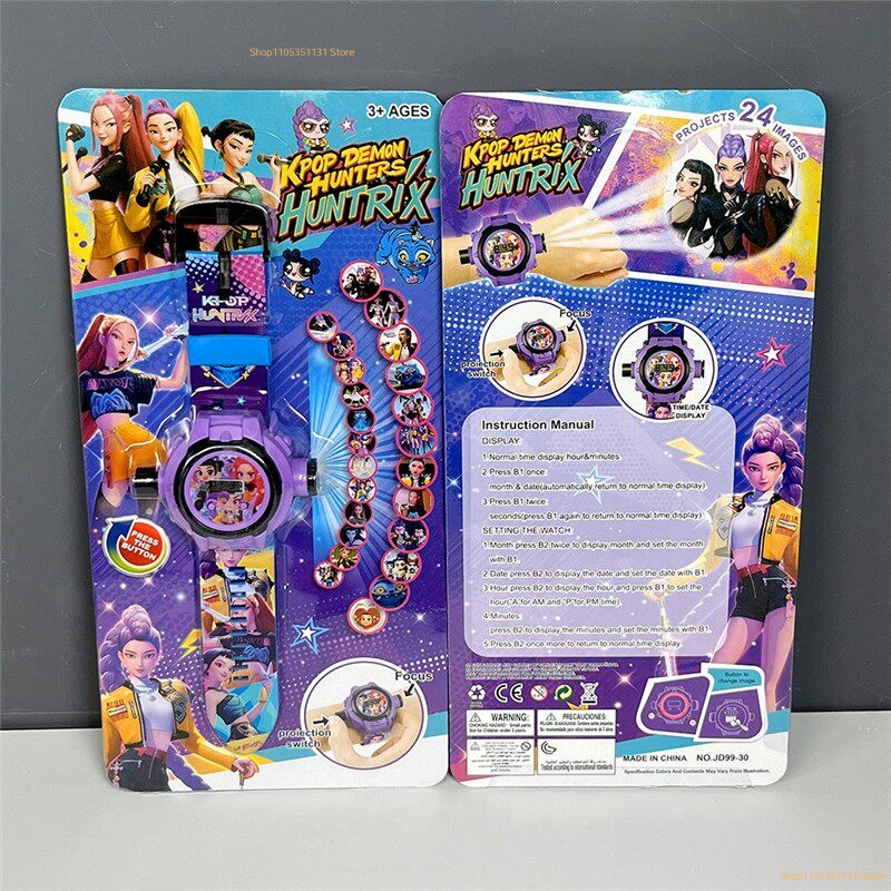 Kids Toys Cartoon Images - Jam Tangan Proyeksi Kartun Anak-anak 24