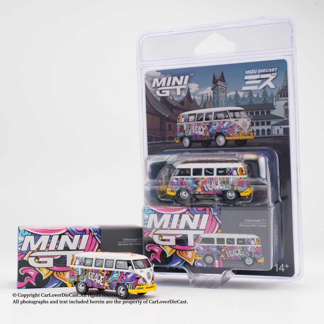 Kids Toys Usa - MINIGT 1:64 Volkswagen T1 Microbus Mizu