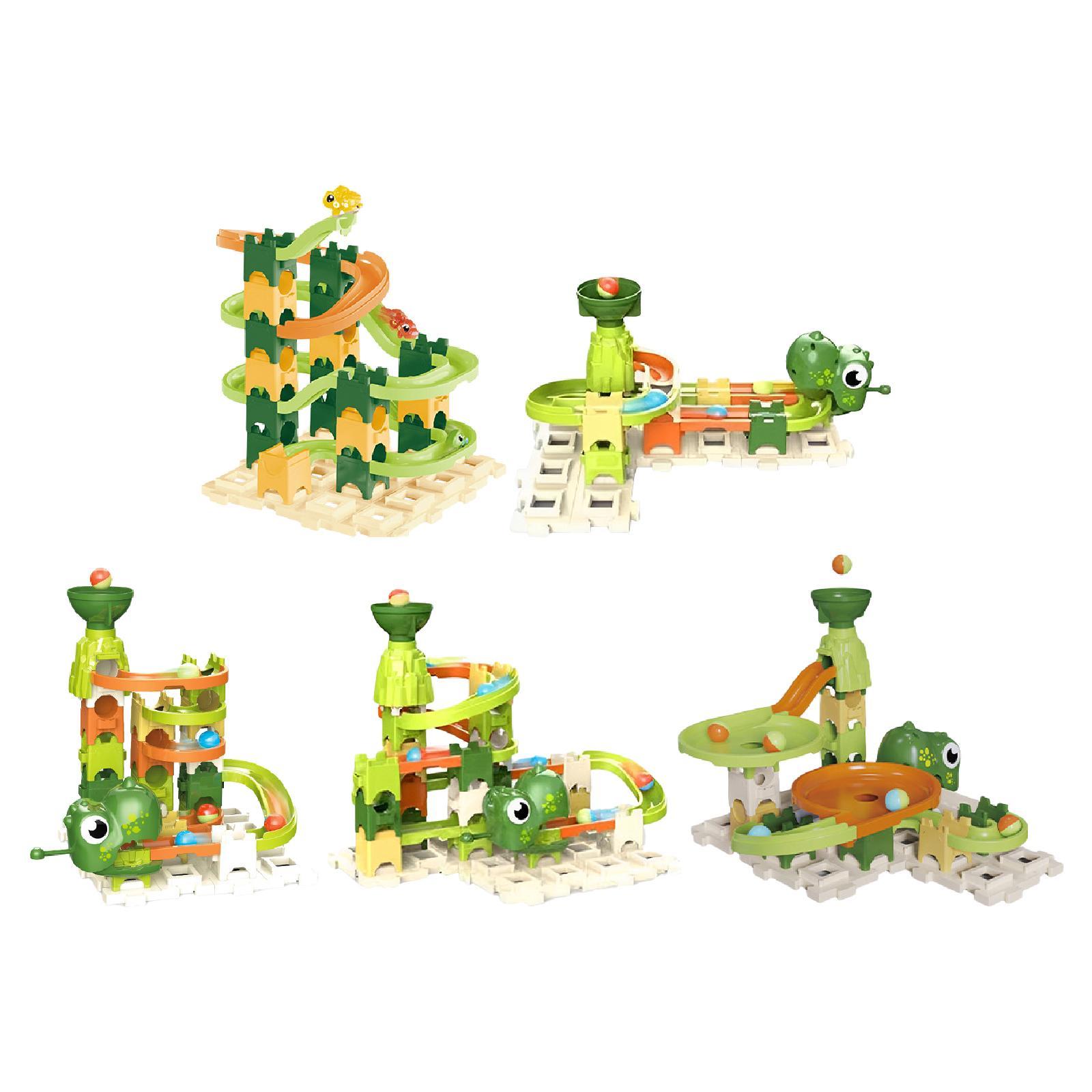 Marble Run Set - Mainan Marmer Edukatif, Blok Bangunan, Set
