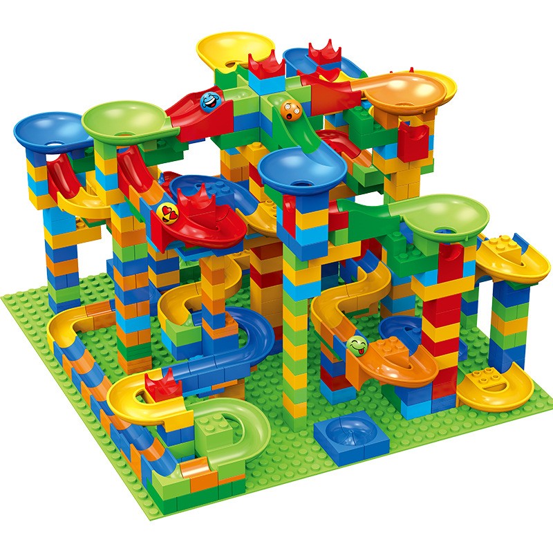 Marble Run Set - 84-504 buah balap Marmer blok lari