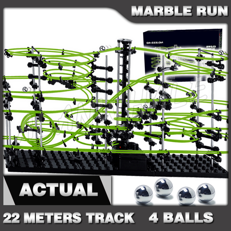 Marble Run Set - Model Kereta Luncur Marmer 2200cm Tingkat