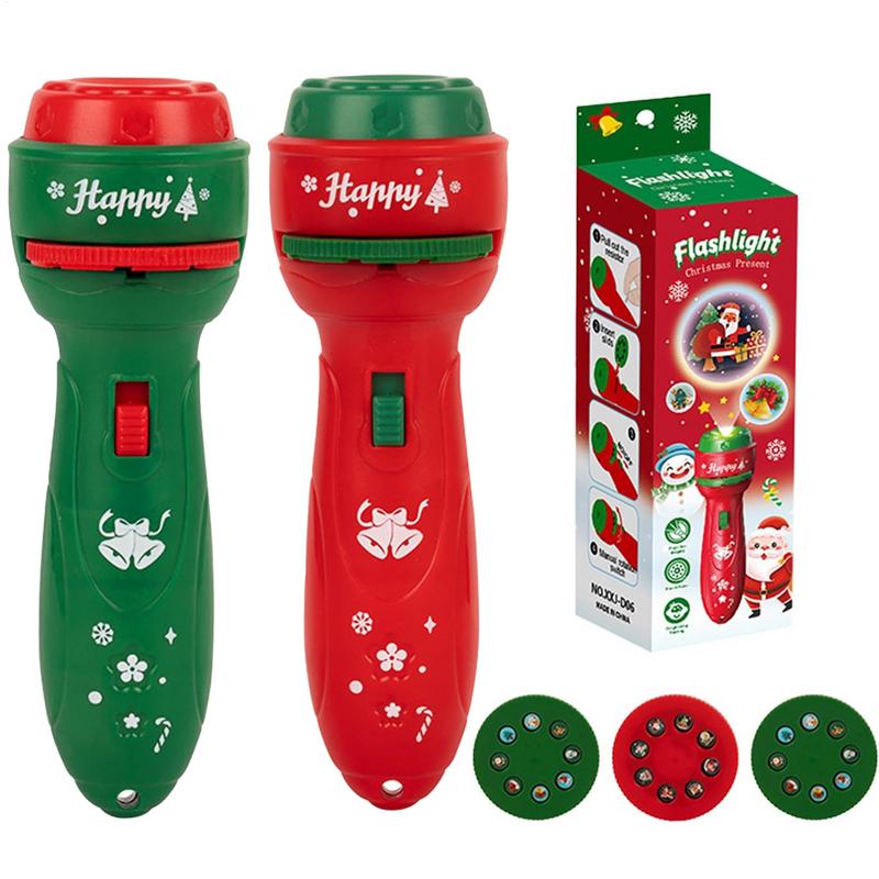 Kids Toys Cartoon Images - Lampu proyeksi senter genggam Natal mainan