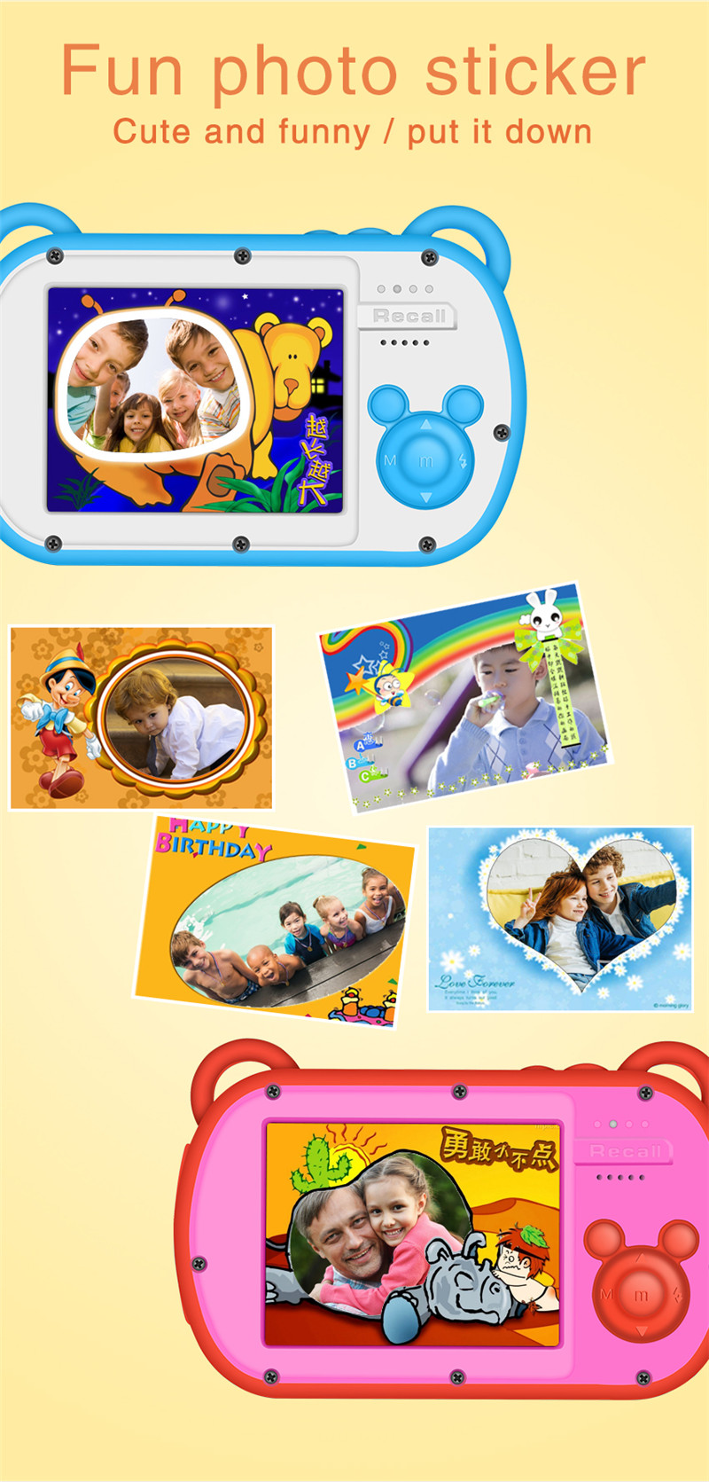 Kids Toys Cartoon Images - Kamera Anak Lucu Kartun Tahan Air