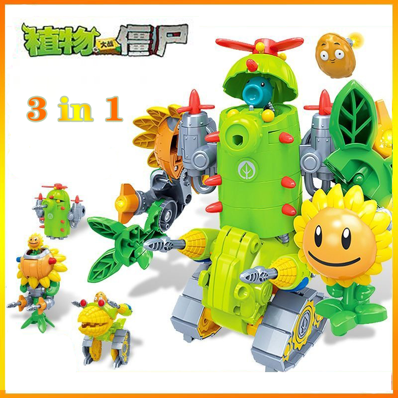 Kids Zombie Toys - Set Figur Aksi Kombinasi Tanaman Vs.