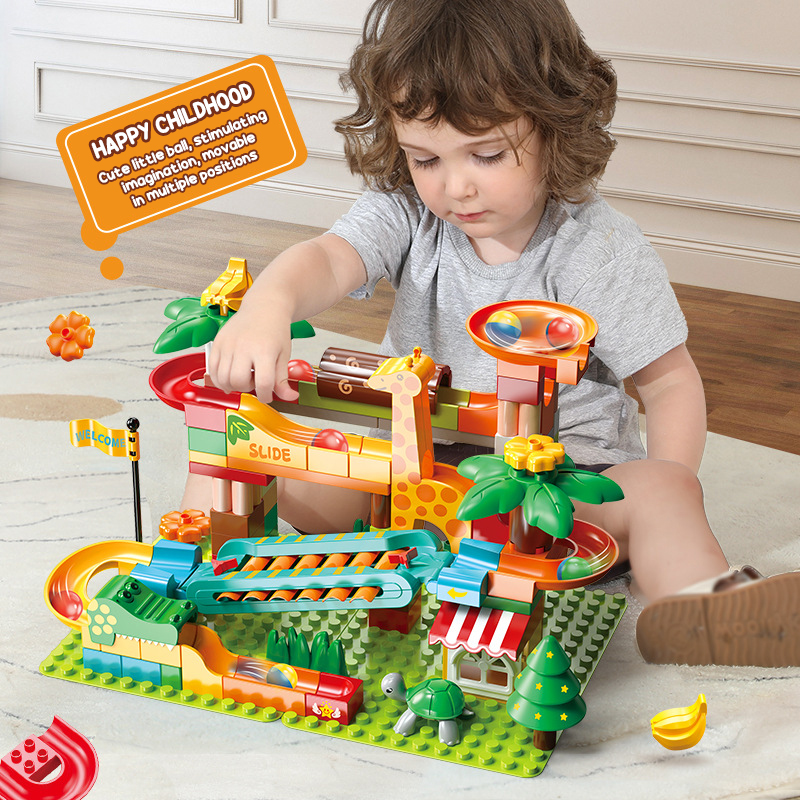 Set Balok Bangunan Kreatif Uku - Marble Run Set ulasan dan harga