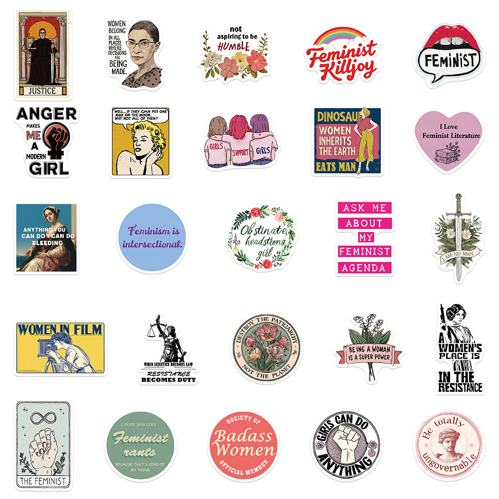 50 Buah Stiker Kekuatan Gadis  - Kids Toys Quotes ulasan dan harga
