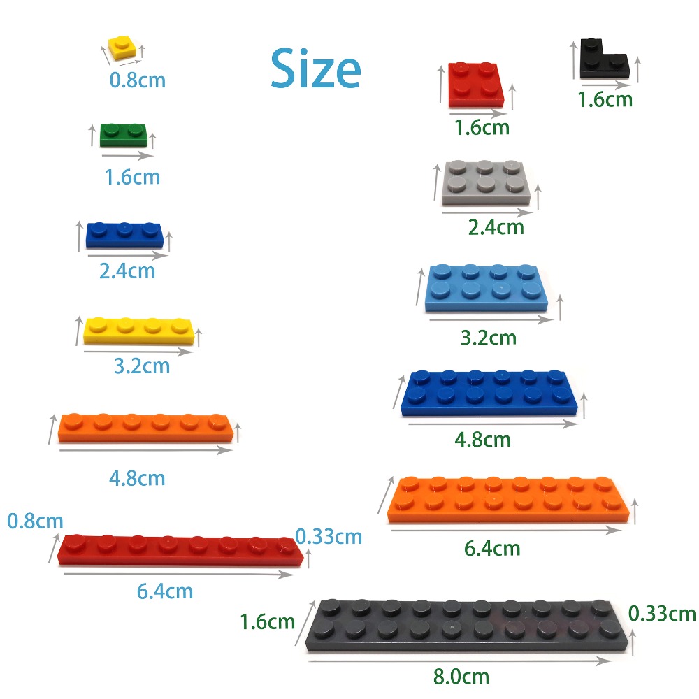 1000 Buah 1X2 Dots DIY Blok Ba - Kids Toys Under 1000 ulasan dan harga