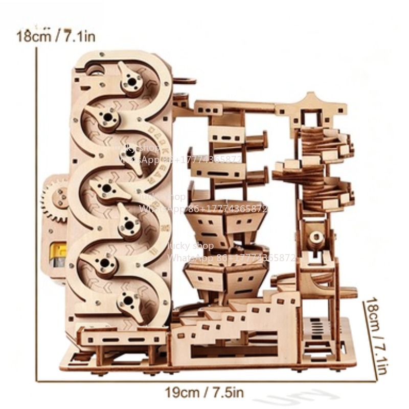 Permainan Puzzle Kayu 3D Ury,  - Marble Run Set ulasan dan harga