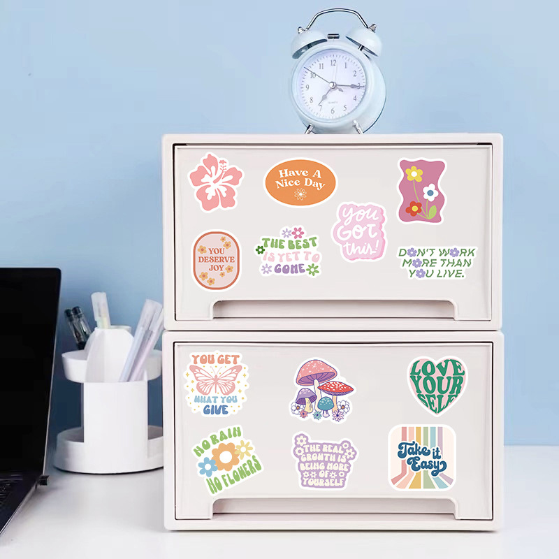 100 Buah Stiker Estetika Paste - Kids Toys Quotes ulasan dan harga