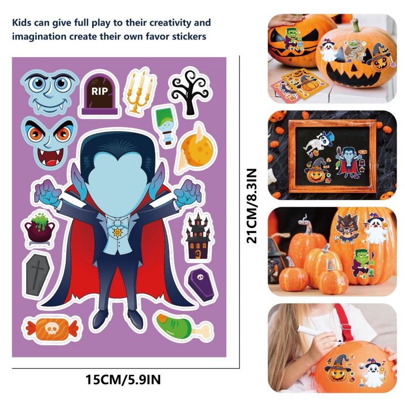 Stiker Permainan Pesta Hallowe - Kids Zombie Toys ulasan dan harga